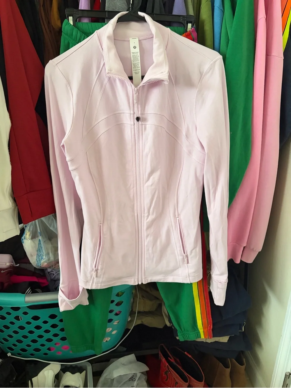 Lululemon jacket size 8 light pink good condition